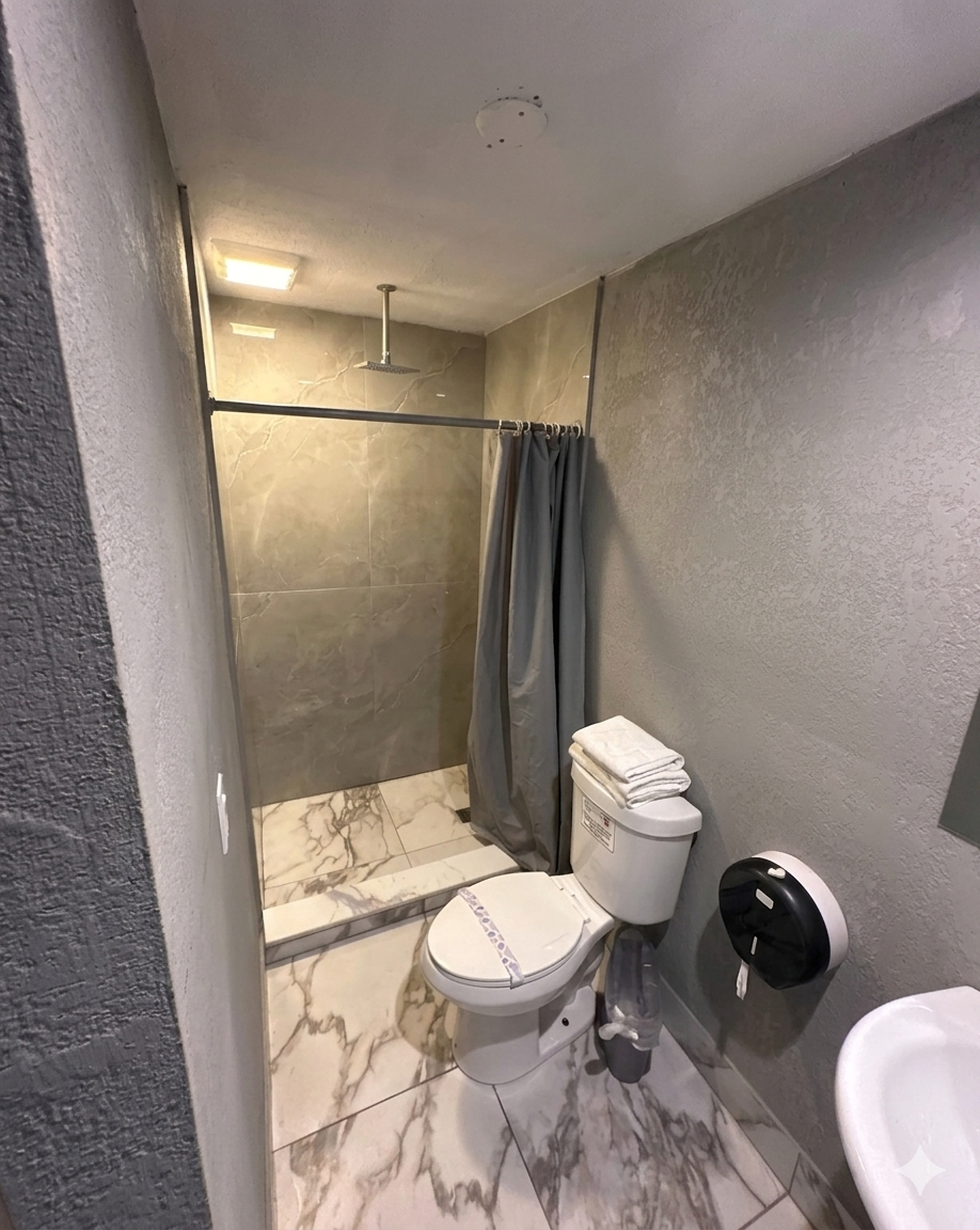 Marble Bathroom — Motel 77